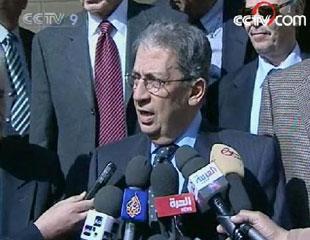 Arab League chief Amr Moussa.(CCTV.com)