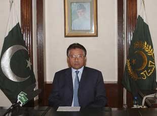 Pakistan&nbsp;President&nbsp;Pervez&nbsp;Musharraf&nbsp;addresses&nbsp;the&nbsp;nation&nbsp;in&nbsp;Islamabad&nbsp;January&nbsp;2,&nbsp;2008.(Xinhua/Reuters&nbsp;Photo)