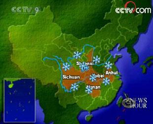 Snow storms are expected to pound central and east China this weekend. (CCTV.com)