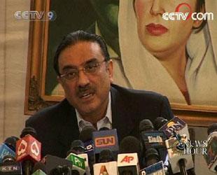 Asif&nbsp;Ali&nbsp;Zardari,&nbsp;Co-Chairman&nbsp;of&nbsp;Pakistan&nbsp;People's&nbsp;Party.(CCTV.com)