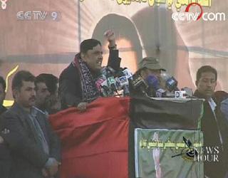 Tens&nbsp;of&nbsp;thousands&nbsp;of&nbsp;Benazir&nbsp;Bhutto's&nbsp;supporters&nbsp;have&nbsp;gathered&nbsp;in&nbsp;southern&nbsp;Pakistan&nbsp;to&nbsp;hear&nbsp;her&nbsp;widowed&nbsp;husband&nbsp;speak&nbsp;at&nbsp;a&nbsp;campaign&nbsp;rally.&nbsp;(CCTV.com)
