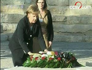 Merkel later paid a visit to the grave of former Israeli Prime Minister David Ben-Gurion.