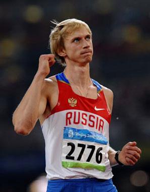 Andrey&nbsp;Silnov&nbsp;of&nbsp;Russia&nbsp;celebrates&nbsp;during&nbsp;the&nbsp;men's&nbsp;high&nbsp;jump&nbsp;final&nbsp;at&nbsp;the&nbsp;National&nbsp;Stadium,&nbsp;also&nbsp;known&nbsp;as&nbsp;the&nbsp;Bird's&nbsp;Nest,&nbsp;during&nbsp;Beijing&nbsp;2008&nbsp;Olympic&nbsp;Games&nbsp;in&nbsp;Beijing,&nbsp;China,&nbsp;Aug.&nbsp;19,&nbsp;2008.&nbsp;Andrey&nbsp;Silnov&nbsp;won&nbsp;the&nbsp;gold.(Xinhua&nbsp;Photo)