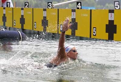 Larisa&nbsp;Ilchenko&nbsp;of&nbsp;Russia&nbsp;gears&nbsp;up&nbsp;to&nbsp;the&nbsp;finish&nbsp;line&nbsp;during&nbsp;women's&nbsp;marathon&nbsp;10km&nbsp;competition&nbsp;at&nbsp;the&nbsp;Beijing&nbsp;2008&nbsp;Olympic&nbsp;Games&nbsp;swimming&nbsp;event&nbsp;in&nbsp;Beijing,&nbsp;China,&nbsp;Aug.&nbsp;20,&nbsp;2008.&nbsp;Larisa&nbsp;Ilchenko&nbsp;of&nbsp;Russia&nbsp;won&nbsp;the&nbsp;gold&nbsp;medal&nbsp;of&nbsp;the&nbsp;event.(Xinhua)