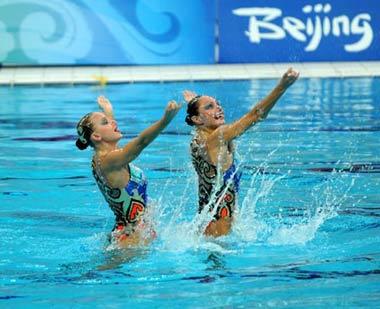Anastasia&nbsp;Davydova&nbsp;and&nbsp;Anastasia&nbsp;Ermakova&nbsp;of&nbsp;Russia&nbsp;compete&nbsp;in&nbsp;the&nbsp;final&nbsp;of&nbsp;the&nbsp;duet&nbsp;free&nbsp;routine&nbsp;of&nbsp;the&nbsp;synchronized&nbsp;swimming&nbsp;during&nbsp;the&nbsp;Beijing&nbsp;2008&nbsp;Olympic&nbsp;Games&nbsp;at&nbsp;the&nbsp;National&nbsp;Aquatic&nbsp;Center,&nbsp;or&nbsp;the&nbsp;Water&nbsp;Cube,&nbsp;in&nbsp;Beijing,&nbsp;China,&nbsp;Aug.&nbsp;20,&nbsp;2008.&nbsp;Anastasia&nbsp;Davydova&nbsp;and&nbsp;Anastasia&nbsp;Ermakova&nbsp;of&nbsp;Russia&nbsp;won&nbsp;the&nbsp;gold&nbsp;medal.&nbsp;(Xinhua&nbsp;Photo)