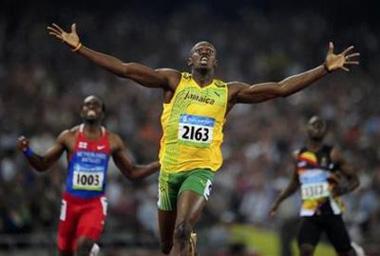 Usain&nbsp;Bolt&nbsp;of&nbsp;Jamaica&nbsp;celebrates&nbsp;winning&nbsp;the&nbsp;men's&nbsp;200m&nbsp;final&nbsp;of&nbsp;the&nbsp;athletics&nbsp;competition&nbsp;in&nbsp;the&nbsp;National&nbsp;Stadium&nbsp;at&nbsp;the&nbsp;Beijing&nbsp;2008&nbsp;Olympic&nbsp;Games&nbsp;August&nbsp;20,&nbsp;2008.