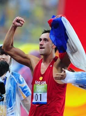 Andrey&nbsp;Moiseev&nbsp;of&nbsp;Russia&nbsp;celebrates&nbsp;after&nbsp;winning&nbsp;the&nbsp;gold&nbsp;medal&nbsp;of&nbsp;the&nbsp;men's&nbsp;modern&nbsp;pentathlon&nbsp;of&nbsp;the&nbsp;Beijing&nbsp;2008&nbsp;Olympic&nbsp;Games&nbsp;in&nbsp;Beijing,China,Aug.21,2008