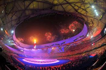 Fireworks&nbsp;are&nbsp;displayed&nbsp;during&nbsp;the&nbsp;opening&nbsp;ceremony&nbsp;of&nbsp;the&nbsp;Beijing&nbsp;2008&nbsp;Paralympic&nbsp;Games&nbsp;in&nbsp;the&nbsp;National&nbsp;Stadium,&nbsp;also&nbsp;known&nbsp;as&nbsp;the&nbsp;Bird’s&nbsp;Nest,&nbsp;in&nbsp;Beijing,&nbsp;China,&nbsp;Sept.&nbsp;6,&nbsp;2008.&nbsp;(Xinhua/Du&nbsp;Huaju)