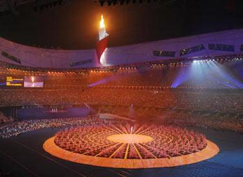 Photo&nbsp;taken&nbsp;on&nbsp;Sept.&nbsp;6,&nbsp;2008&nbsp;shows&nbsp;the&nbsp;general&nbsp;view&nbsp;of&nbsp;the&nbsp;opening&nbsp;ceremony&nbsp;of&nbsp;the&nbsp;Beijing&nbsp;2008&nbsp;Paralympic&nbsp;Games&nbsp;in&nbsp;the&nbsp;National&nbsp;Stadium&nbsp;in&nbsp;Beijing,&nbsp;China.(Xinhua/Chen&nbsp;Shugen)