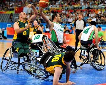 Iran&nbsp;crushes&nbsp;S.&nbsp;Africa&nbsp;in&nbsp;opener&nbsp;of&nbsp;men's&nbsp;wheelchair&nbsp;basketball.[Xinhua]