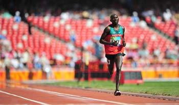 Henry&nbsp;Kiprono&nbsp;Kirwa&nbsp;competes.&nbsp;(Photo&nbsp;credit:&nbsp;Xinhua)