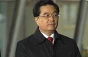 President Hu watches Shenzhou-7 taking off