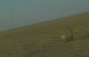 Re-entry capsule lands 