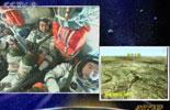 Re-entry capsule heading back to earth