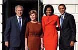 Obama´s family visit White House