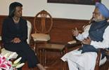 Rice starts tension-easing trip in India