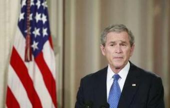 U.S. President George W. Bush delivers a nationally-televised farewell address from the White House in Washington, January 15, 2009. President George W. Bush on Thursday defended his actions to avert a collapse of the financial system and protect America from another terrorist attack as he mounted a farewell bid to polish his troubled legacy.REUTERS/Jason Reed (UNITED STATES)