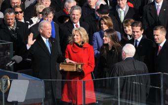 Obama sworn in as America's first black president