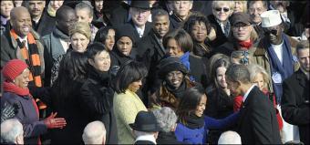 Obama sworn in as America's first black president