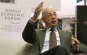 World&nbsp;Economic&nbsp;Forum&nbsp;founder&nbsp;Klaus&nbsp;Schwab&nbsp;gestures&nbsp;while&nbsp;speaking&nbsp;with&nbsp;the&nbsp;Associated&nbsp;Press&nbsp;in&nbsp;the&nbsp;main&nbsp;hall&nbsp;of&nbsp;the&nbsp;World&nbsp;Economic&nbsp;Forum&nbsp;in&nbsp;Davos,&nbsp;Switzerland&nbsp;on&nbsp;Tuesday&nbsp;Jan.&nbsp;27,&nbsp;2009.&nbsp;Business&nbsp;participants&nbsp;will&nbsp;spend&nbsp;the&nbsp;week&nbsp;searching&nbsp;for&nbsp;solutions&nbsp;to&nbsp;the&nbsp;financial&nbsp;crisis&nbsp;with&nbsp;some&nbsp;40&nbsp;world&nbsp;leaders,&nbsp;but&nbsp;without&nbsp;the&nbsp;top&nbsp;finance&nbsp;officials&nbsp;of&nbsp;the&nbsp;new&nbsp;U.S.&nbsp;administration&nbsp;who&nbsp;are&nbsp;occupied&nbsp;by&nbsp;the&nbsp;crisis&nbsp;or&nbsp;by&nbsp;the&nbsp;confirmation&nbsp;process&nbsp;at&nbsp;home.(AP&nbsp;Photo/Virginia&nbsp;Mayo)