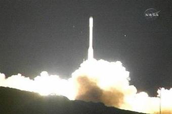 The Taurus rocket carrying NASA's Orbiting Carbon Observatory blasts off from the Vandenberg Air Force Base in California.(AFP/NASA-HO/Ho)