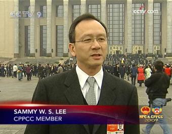 As a representative from the Hong Kong business sector, he says he has been inspired by the outgoing political atmosphere.