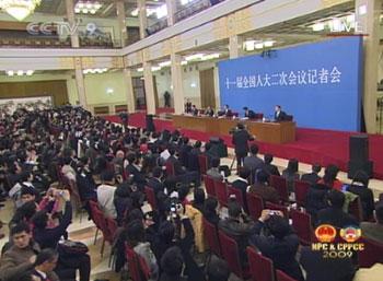 Chinese Premier Wen Jiabao to meet the press