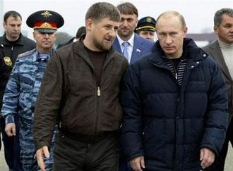 Russian&nbsp;Prime&nbsp;Minister&nbsp;Vladimir&nbsp;Putin&nbsp;(R)&nbsp;with&nbsp;President&nbsp;of&nbsp;the&nbsp;Chechen&nbsp;Republic&nbsp;Ramzan&nbsp;Kadyrov&nbsp;in&nbsp;Grozny&nbsp;in&nbsp;2008.(AFP/RIA/File/Alexey&nbsp;Nikolsky)