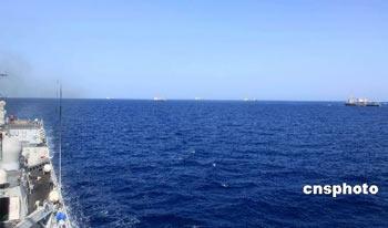 During the second mission, the destroyer "Shenzhen" of the second flotilla took over command.