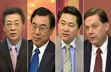 Host Yang Rui(L1) and today`s guests