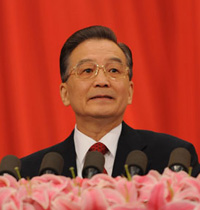 <font color=red>Premier Wen delivers work report</font>