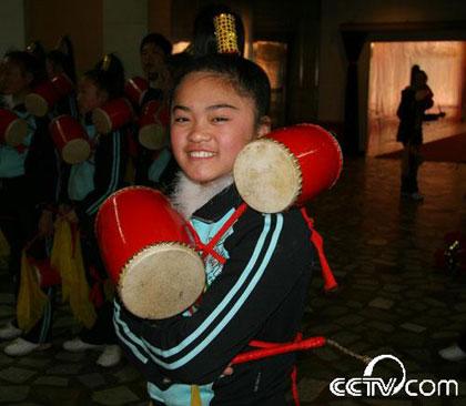 Girl with drums