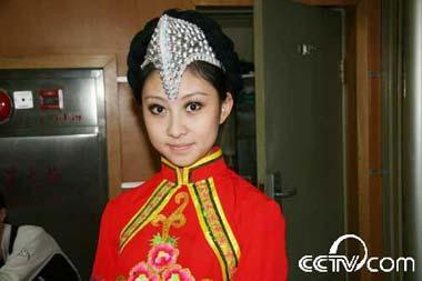 Beautiful ethnic girls with their particular costumes.