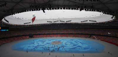 Photo&nbsp;taken&nbsp;on&nbsp;Aug.&nbsp;24,&nbsp;2008&nbsp;shows&nbsp;an&nbsp;interior&nbsp;view&nbsp;of&nbsp;the&nbsp;National&nbsp;Stadium,&nbsp;or&nbsp;the&nbsp;Bird's&nbsp;Nest,&nbsp;in&nbsp;Beijing,&nbsp;capital&nbsp;of&nbsp;China.&nbsp;Beijing&nbsp;2008&nbsp;Olympic&nbsp;Games&nbsp;closing&nbsp;ceremony&nbsp;will&nbsp;begin&nbsp;at&nbsp;the&nbsp;stadium&nbsp;at&nbsp;8&nbsp;p.m.&nbsp;sharp&nbsp;on&nbsp;Sunday.&nbsp;(Xinhua/Guo&nbsp;Dayue)