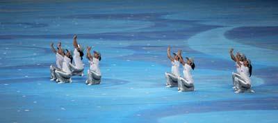 Artists&nbsp;perform&nbsp;ahead&nbsp;of&nbsp;the&nbsp;Beijing&nbsp;2008&nbsp;Olympic&nbsp;Games&nbsp;closing&nbsp;ceremony&nbsp;in&nbsp;the&nbsp;National&nbsp;Stadium,&nbsp;or&nbsp;the&nbsp;Bird's&nbsp;Nest,&nbsp;in&nbsp;Beijing,&nbsp;capital&nbsp;of&nbsp;China,&nbsp;Aug.&nbsp;24,&nbsp;2008.&nbsp;The&nbsp;closing&nbsp;ceremony&nbsp;of&nbsp;the&nbsp;Beijing&nbsp;Olympics&nbsp;will&nbsp;begin&nbsp;at&nbsp;8&nbsp;p.m.&nbsp;sharp&nbsp;here&nbsp;on&nbsp;Sunday.&nbsp;(Xinhua/Yang&nbsp;Lei)