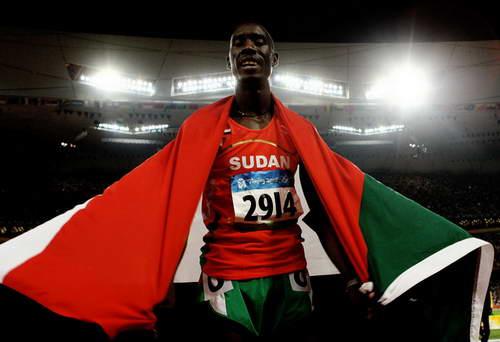 AUGUST&nbsp;23:&nbsp;Ismail&nbsp;Ahmed&nbsp;Ismail&nbsp;of&nbsp;Sudan&nbsp;celebrates&nbsp;after&nbsp;coming&nbsp;second&nbsp;in&nbsp;the&nbsp;Men's&nbsp;800m&nbsp;Final&nbsp;held&nbsp;at&nbsp;the&nbsp;National&nbsp;Stadium&nbsp;on&nbsp;Day&nbsp;15&nbsp;of&nbsp;the&nbsp;Beijing&nbsp;2008&nbsp;Olympic&nbsp;Games&nbsp;on&nbsp;August&nbsp;23,&nbsp;2008&nbsp;in&nbsp;Beijing,&nbsp;China.&nbsp;(Photo&nbsp;by&nbsp;Julian&nbsp;Finney/Getty&nbsp;Images)