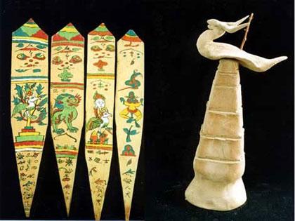 Dongba Art is the primitive religious art special of the Naxi ethnics who live in the frontier area of southwest China and believe in Dongba religion.