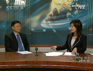 Professor Yan Xuetong with us here in the studio for his perspective on the US election.(CCTV.com)