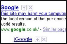 Google webpage search engine was hit by technical problems with all its search results showing the warning: "This site may harm your computer" for almost an hour and users who chose to ignore the alert were unable to open the destination webpage. (Xinhuanet Photo)