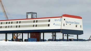 After seven months of assembly in snowstorms and icy cold, the new ?39-million German Antarctic research station Neumeyer III opens on Friday.