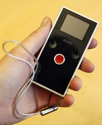 A Flip video camcorder made by Pure Digital Technologies is seen in this picture taken in New York March 19, 2009. Cisco Systems Inc is buying digital camcorder-maker Pure Digital Technologies as it seeks to push further into the consumer market. The world's largest maker of computer networking equipment said on Thursday it would pay $590 million in stock to purchase all of privately held Pure Digital's shares. (Xinhua/Reuters Photo)